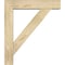Ekena Millwork Traditional Block Rough Sawn Bracket w/ Offset Brace, Douglas Fir, 6"W x 26"D x 30"H BKT0604X26X30TRA05RDF - alternate 2